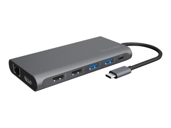ICY BOX IB-DK4050-CPD, 12 in 1 USB Type-C® Notebook DockingStationk 2x HDMI 4K60Hz, 1x DP 4k60Hz
