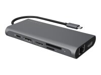 ICY BOX IB-DK4050-CPD, 12 in 1 USB Type-C® Notebook DockingStationk 2x HDMI 4K60Hz, 1x DP 4k60Hz