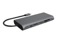 ICY BOX IB-DK4050-CPD, 12 in 1 USB Type-C® Notebook DockingStationk 2x HDMI 4K60Hz, 1x DP 4k60Hz