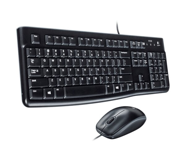 Logitech MK120 - Tastatur und Maus - kabelgebunden DE - schwarz