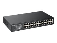 Zyxel GS1100-24E Unmanaged Gigabit Ethernet (10/100/1000) Schwarz
