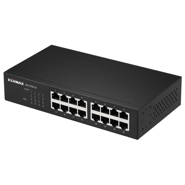Edimax Gigabit Switch mit 16 Ports 19"