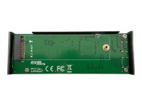 LC-Power LC-M2-C-NVME-2X2 Speicherlaufwerksgehäuse SSD-Gehäuse Schwarz M.2