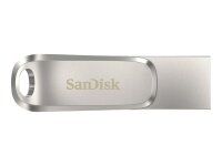 SanDisk Ultra Dual Drive Luxe USB-Stick 64 GB USB Type-A / USB Type-C 3.2 Gen 1 (3.1 Gen 1) Edelstahl
