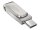 SanDisk Ultra Dual Drive Luxe USB-Stick 64 GB USB Type-A / USB Type-C 3.2 Gen 1 (3.1 Gen 1) Edelstahl