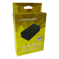 LC-Power LC-NB-PRO-65 Netzteil & Spannungsumwandler Drinnen 65 W Schwarz