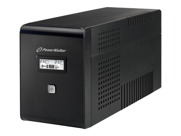 PowerWalker VI 2000 LCD Unterbrechungsfreie Stromversorgung (USV) 2 kVA 1200 W 2 AC-Ausgänge