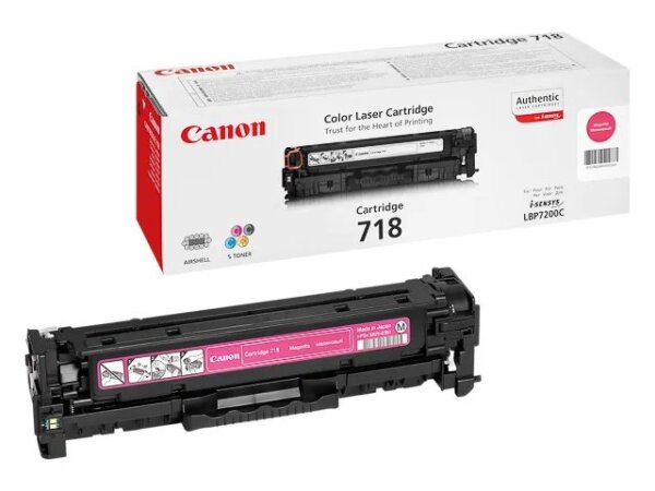 Canon CRG-718 M Tonerkartusche 1 Stück(e) Original Magenta