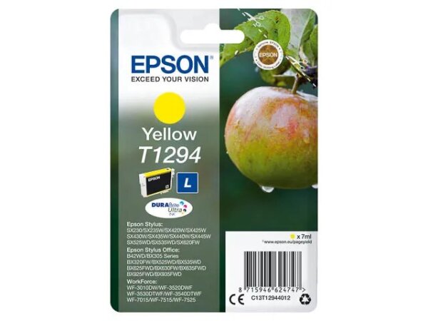 Epson Apple Singlepack Yellow T1294 DURABrite Ultra Ink