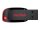 SanDisk Cruzer Blade USB-Flash-Laufwerk 32 GB USB 2.0 Schlüsselanhängerfunktion Schwarz/Rot