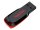 SanDisk Cruzer Blade USB-Flash-Laufwerk 32 GB USB 2.0 Schlüsselanhängerfunktion Schwarz/Rot