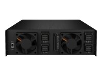 ICY BOX IB-2242U2K, Back Plane, 4x 2,5" (6-15 mm high) U.2/SAS/SATA in 1x 5,25" bay, Schloss, 2x 4cm fan, schwarz