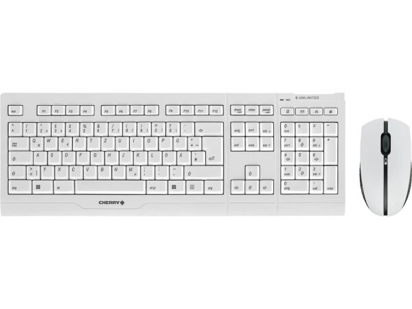 CHERRY B.UNLIMITED 3.0 Tastatur Maus enthalten Büro RF Wireless Deutsch Grau