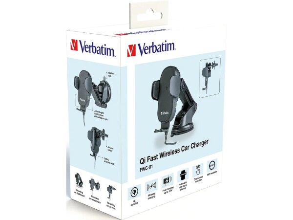 Verbatim FWC-01 Aktive Halterung Handy/Smartphone Schwarz