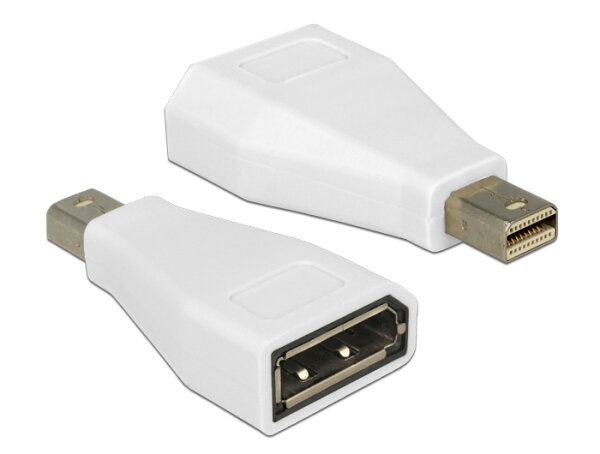 Delock Adapter mini Displayport 1.2 Stecker > Displayport Buchse weiß