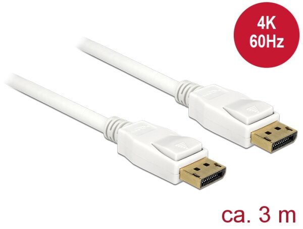 Delock Kabel Displayport 1.2 Stecker > Displayport Stecker 4K 3 m