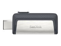 SanDisk Ultra Dual Drive USB Type-C USB-Stick 128 GB USB Type-A / USB Type-C 3.2 Gen 1 (3.1 Gen 1) Schwarz, Silber