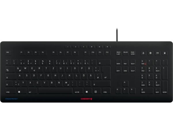 CHERRY STREAM PROTECT TASTATUR QWERTZ DE