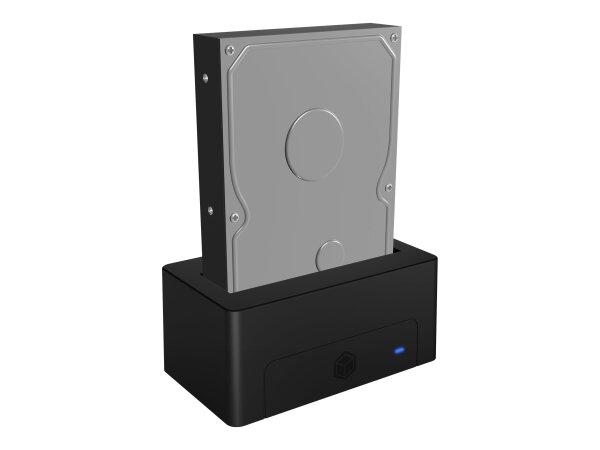 ICY BOX IB-1121-U3, DockingStation für 1x 2.5"/3.5" SATA I/II/III, USB 3.2 Gen 1, Netzteil, schwarz