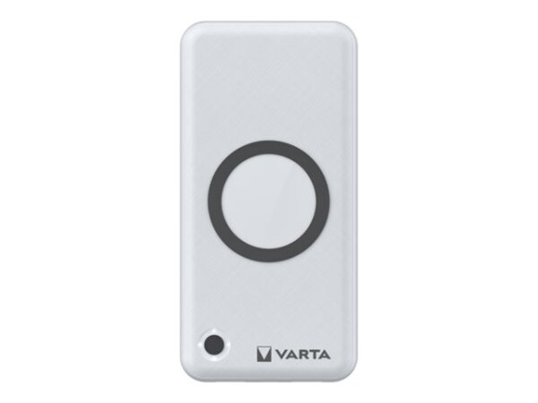 Varta 57909 101 111 Powerbank Lithium Polymer (LiPo) 20000 mAh Kabelloses Aufladen Weiß