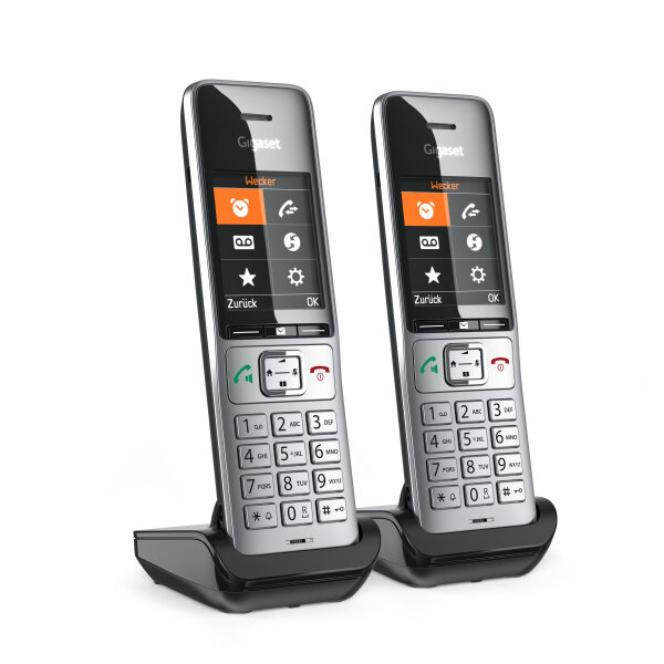Gigaset Comfort 500HX duo silber schwarz