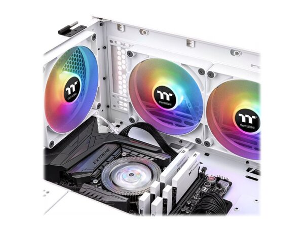Thermaltake CT140 ARGB Sync - Gehäuselüfter - 140 mm - weiß (Packung mit 2)
