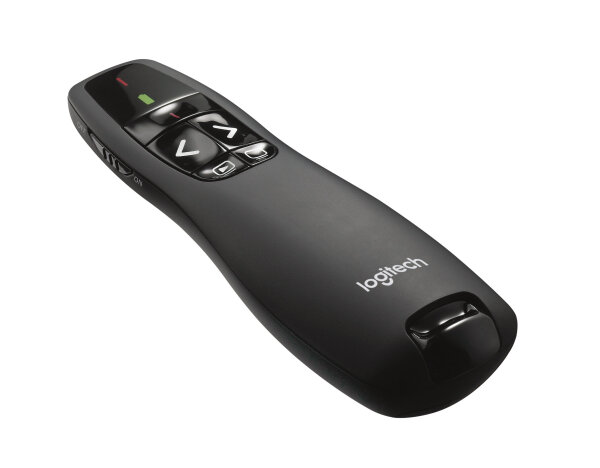 Logitech R400 Laserpointer, Präsentations-Fernsteuerung, kabellos - schwarz