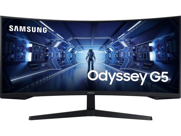 Samsung G55T Computerbildschirm 86,4 cm (34") 3440 x 1440 Pixel UltraWide Quad HD LED Schwarz