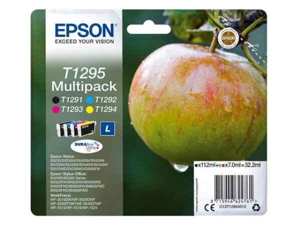 Epson Apple Multipack 4 Farben T1295, DURABrite Ultra Ink
