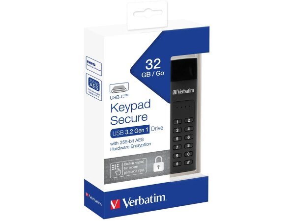 VERBATIM KEYPAD SECURE USB STICK 32GB