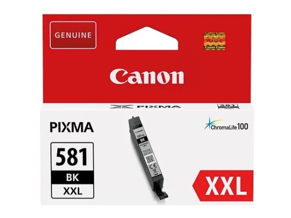 Canon CLI-581 XXL Schwarz Tintentank, sehr hohe Reichweite