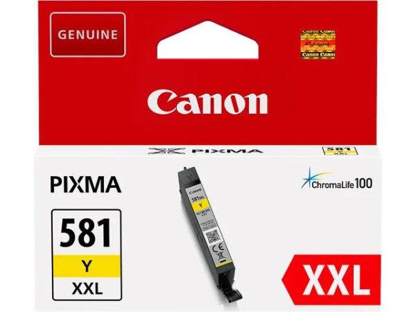Canon CLI-581 XXL Gelb Tintentank, sehr hohe Reichweite