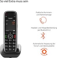 Gigaset E720 Schnurlostelefon - schwarz