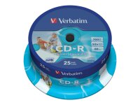 Verbatim CD-R AZO Wide Inkjet Printable 700 MB 52x 25...