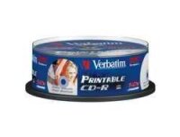 Verbatim CD-R AZO Wide Inkjet Printable 700 MB 52x 25 Stück(e)