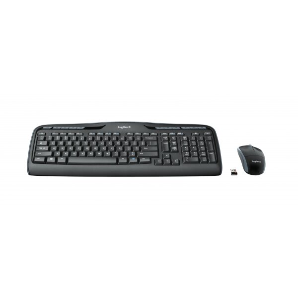 Logitech MK330 Set - Tastatur und Maus - kabellos DE - schwarz
