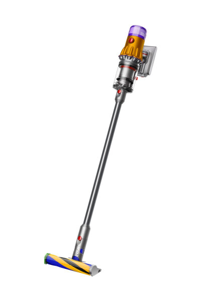 Dyson V12 Detect Slim Absolute 2-in-1-Stabstaubsauger Akku Trocken Beutellos 0,35 l 545 W Nickel, Gelb