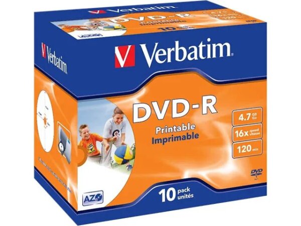 Verbatim 43521 DVD-Rohling 4,7 GB DVD-R 10 Stück(e)
