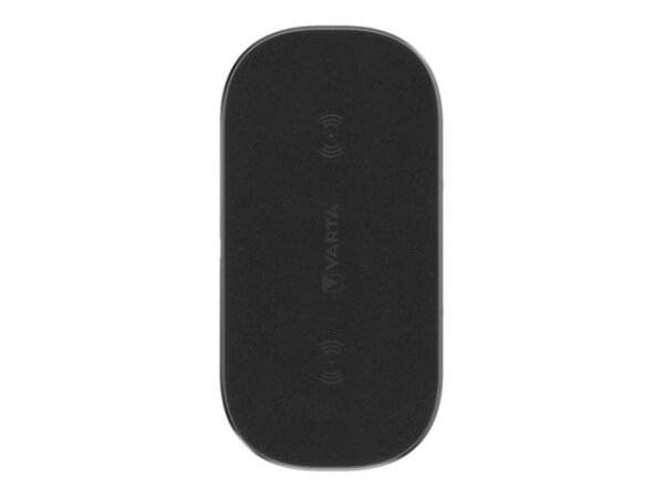 Varta 57906 101 111 Ladegerät für Mobilgeräte Universal Schwarz USB Kabelloses Aufladen Schnellladung Drinnen