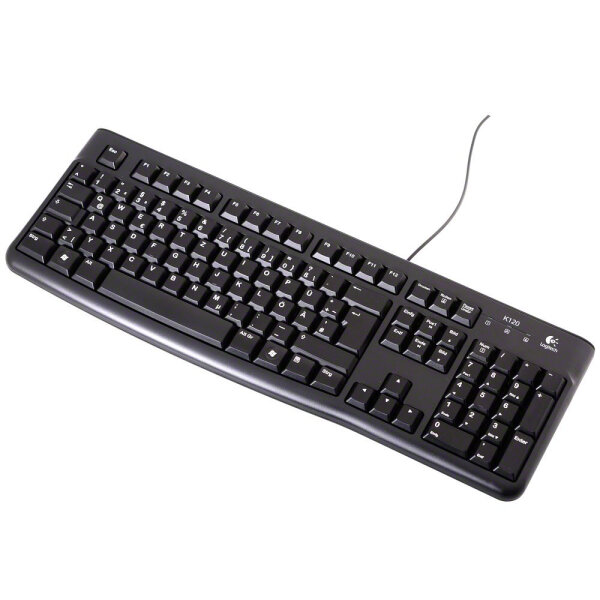 Logitech Keyboard K120 for Business Tastatur USB QWERTZ Deutsch Schwarz