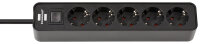 Brennenstuhl Ecolor Steckdosenleiste 5-fach schwarz 1,5m...