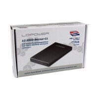 LC-Power LC-25U3-Becrux-C1 HDD-Gehäuse Schwarz 2.5"