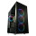LC-Power Gehäuse Gaming 802B-ON Black Wandererd_X RGB black retail - PS/2 - Silber