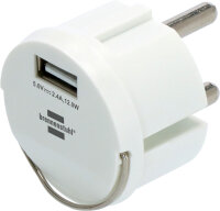 Brennenstuhl USB-A Steckdosenadapter, USB-A Ladebuchse...
