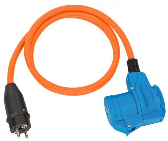 Brennenstuhl Camping-/Maritim-Adapterkabel IP44 1,5m orange