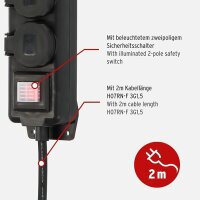 Brennenstuhl Std-Verteiler 3fach 2m H07RN-F3G1.5
