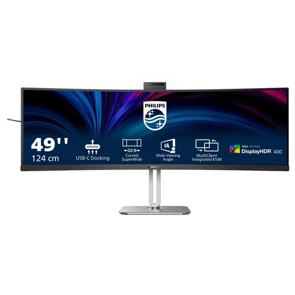 Philips 5000 series 49B2U5900CH/00 Computerbildschirm 124 cm (48.8") 5120 x 1440 Pixel Dual QHD LCD Schwarz