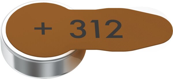 1x6 Varta Hearing Aid Batter.312 Hörgeräte Batterien  24607101416