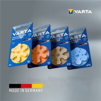 1x6 Varta Hearing Aid Batter. 13 Hörgeräte Batterien  24606101416