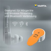 1x6 Varta Hearing Aid Batter. 13 Hörgeräte Batterien  24606101416